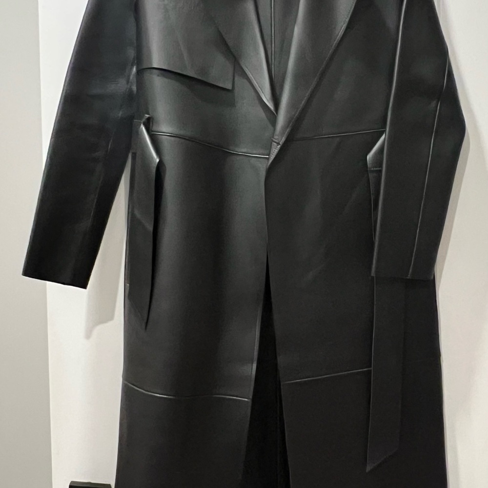 All Saints Dark Leather Jacket